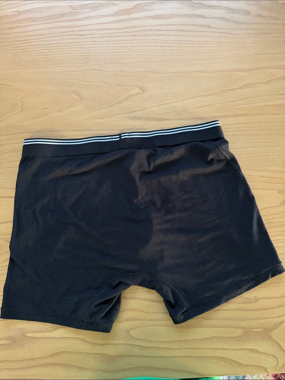American Eagle Outfitters Black Boxer Briefs with White-Trim Waistband
